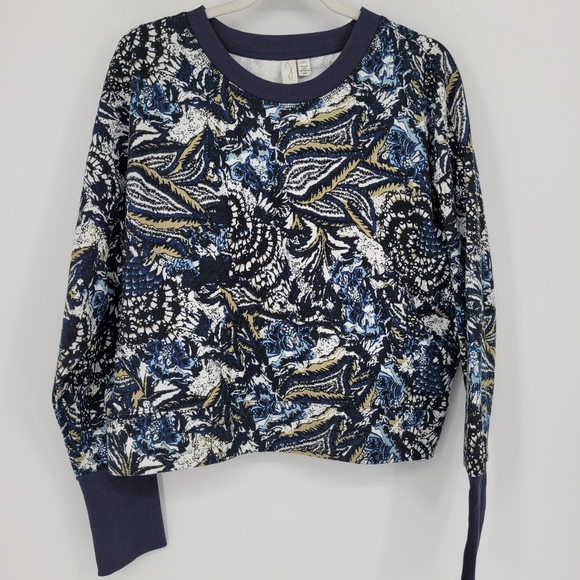 NWOT Joie floral paisley sweatshirt 100% cotton size large